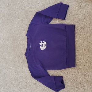 Purple Hoodless Sweatshirt (Holy Cross Logo) | 12M